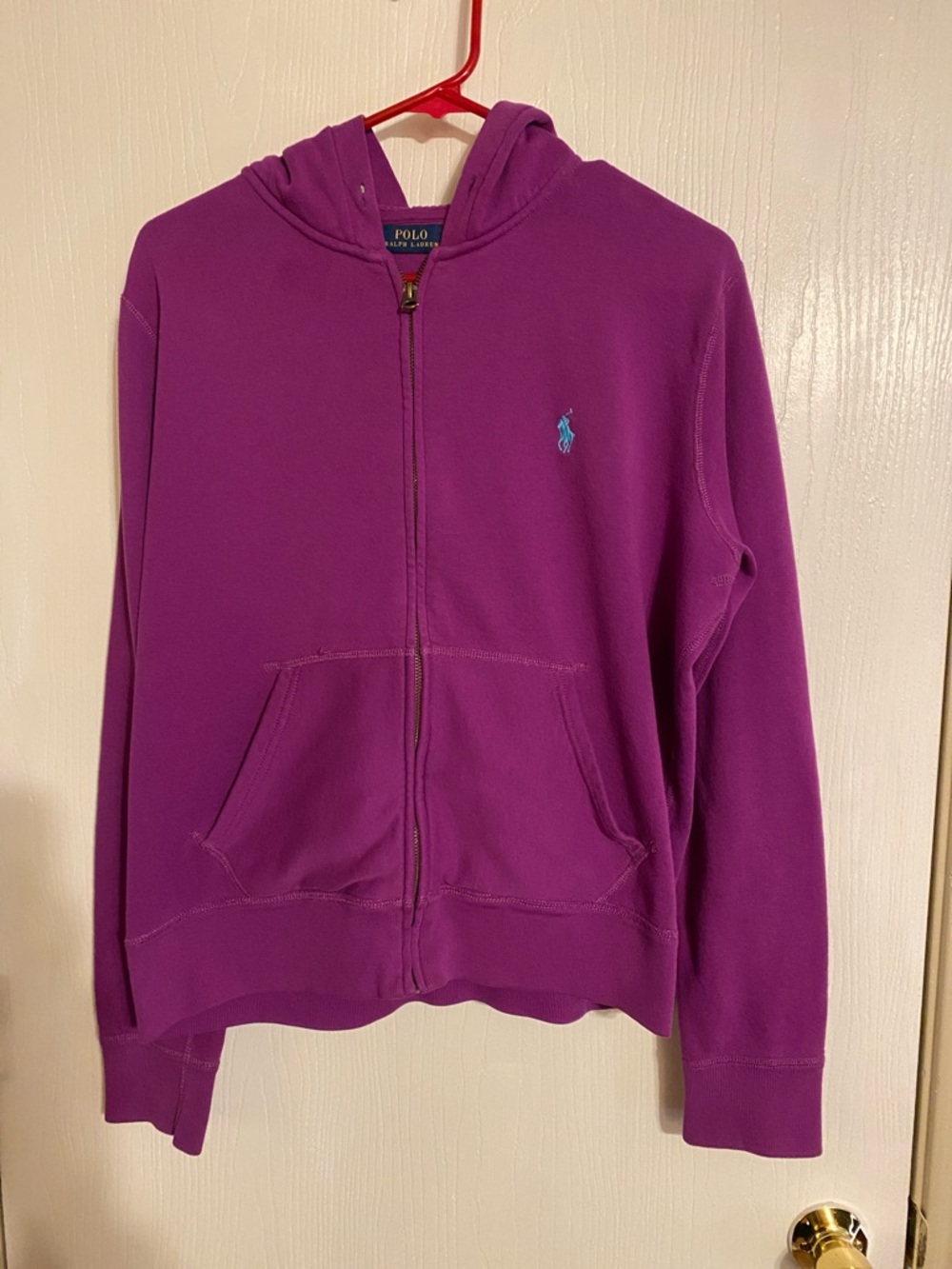 Polo by Ralph Lauren Girls' Purple Full-Zip Hoodie